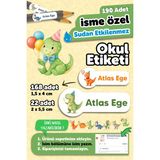 Msticker 190 Adet Kişiye Özel Okul Etiketi Isimli Kalem Defter Suluk Etiket Suya Dayanıklı Etiket Dinazorlar - Karışık - Yok