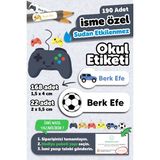 Msticker 190 Adet Kişiye Özel Okul Etiketi Isimli Kalem Defter Suluk Etiket Suya Dayanıklı Etiket Oyun - Karışık - Yok