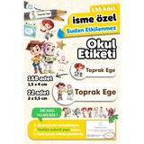 Msticker 190 Adet Kişiye Özel Okul Etiketi Isimli Kalem Defter Suluk Etiket Suya Dayanıklı Etiket Toy Story - Karışık - Yok