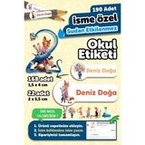 Msticker 190 Adet Kişiye Özel Okul Etiketi Isimli Kalem Defter Suluk Etiket Suya Dayanıklı Etiket Zootopia - Karışık - Yok