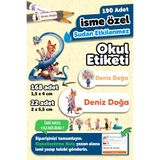 MSticker 190 Adet Kişiye Özel Okul Etiketi İsimli Kalem Defter Suluk Etiket Suya Dayanıklı Etiket Zootopia