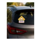 MSticker Arabada Bebek Var Oto Cam Stickerı 17x17 cm | Renkli Baby On Board Araç Stickerı