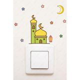 MSticker-Cami Ay Ve Yıldızlar Ramazan Priz Sticker