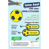 Msticker Fenerbahçe Temalı Okul Etiketi 190 Adet Kalem Defter Etiketi İsim Yazılabilen Tasarım