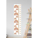 MSticker Gökkuşağı Desenli Çocuk Bebek Odası Boy Ölçer Boy Cetveli 30x137 Cm