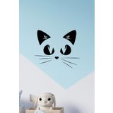 MSticker-Kedi Silüeti Duvar Siyah 30x30 cm Sticker