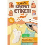 Msticker Kıyafet Etiketi - Okul Kıyafetlerine Kişiye Özel 30 Saniyede Kolay Uygulama Yıkanabilir - Capybara - Çok Renkli - 40x13mm - Kumaş Etiketi