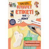 Msticker Kıyafet Etiketi - Okul Kıyafetlerine Kişiye Özel 30 Saniyede Kolay Uygulama Yıkanabilir - Paw - Çok Renkli - 40x13mm - Kumaş Etiketi