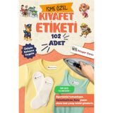 MSticker Kıyafet Etiketi - Okul Kıyafetlerine Kişiye Özel 30 Saniyede Kolay Uygulama Yıkanabilir - Paw