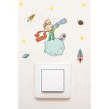 MSticker Küçük Prens Priz Sticker, Çocuk Bebek Odası Duvar Priz Üstü Dolap Kitap Sticker