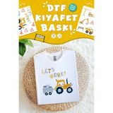 MSticker Kumaşa Baskı Yapılabilen Özel Tasarım Ütü Ile Yapışan Tekstil Dtf Baskı Görseli İş Makinası Temalı