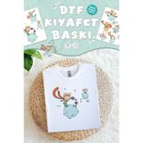 MSticker Kumaşa Baskı Yapılabilen Özel Tasarım Ütü Ile Yapışan Tekstil Dtf Baskı Görseli Küçük Prens Temalı
