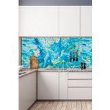 MSticker-Mutfak Tezgahı Arkası Folyo Kaplama (laminasyonlu) Mutfak Banyo Dolap Duvar Cam Kaplama (60)