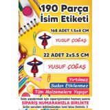 MSticker Okul Etiketi Kalem Defter Etiketi Özel Isim Yazılabilen Etiket Spiderman Ters - 190 Adet