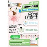 MSticker Okul Etiketi Kalem Defter isimli Etiket Isim Yazılabilen Peri Kızları - 190 Adet Özel Tasarım