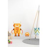 MSticker Robot Adam Ve Köpeği Sticker-çocuk Bebek Odası Sticker