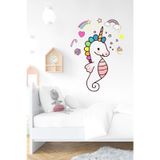 MSticker Unicorn-deniz Atı Ve Sevimli Figürler Çocuk Bebek Odası Duvar Dekorasyon