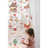 MSticker Yılbaşı Kış Evi Kardan Adam Ve Noel Baba Kış Figürleri Kalpler Ve Yıldızlar Yeni Yıl Sticker Seti