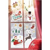 MSticker Yılbaşı Sticker Seti Kızakta Noel Baba, Noel Süsleri Duvar-cam Sticker