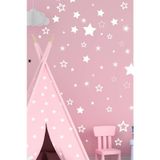Msticker Yıldız Duvar Sticker 3-4-5 Cm 150 Adet - Beyaz