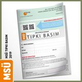 Msü 2019 Ösym Tıpkı Basım Türkiye Geneli Dijital Çözümlü Soru Kitapçığı