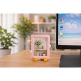 Msv Studio 3d Mini Ofis Arkadaşları – Dekoratif Masaüstü Figür-Mini Fotoğraf Çerçeve (Çerçeve içindeki resimler görsel amaçlıdır) - pastel pembe