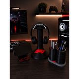 Msv Studio 3d Oyuncu Masası Organizer Seti 3’lü Kulaklık Standı Telefon Standı Kalemlik