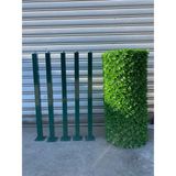 Msy Fence Çim Çit 100 cm x 10 mt + 5ADET Çit Direği Aksesuarlar Dahil - Yeşil