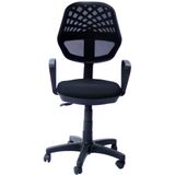 Msy Fence Ergonomik Tasarımlı Siyah Fileli Sekreter Koltuğu Tekerlekli Ofis Koltuğu Konforlu Kullanım