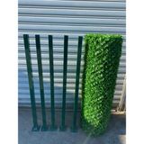 Msy Garden Fenc Çim Çit 200 cm x 10 mt + 5 Adet Galvanizli Çit Direği Aksesuarlar Dahil Bahçe Teli - Yeşil