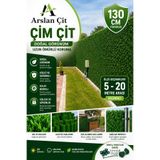 Msy Garden Fenc Çim Çit Bahçe Teli Yapay Çim Örgülü UV Dayanıklı Yeşil Çit, 130 cm x 8 mt
