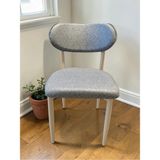 Msy Home 4 Adet A.gri Jerry Kumaş Trendy Modern Sandalye Takımı Krem Iskelet - Açık Gri