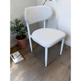 Msy Home 4 Adet Beyaz Jerry Kumaş Trendy Modern Sandalye Takımı Beyaz Iskelet