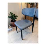 Msy Home 4 Adet Jerry Kumaş Trendy Modern Sandalye Takımı Siyah Iskelet - Antrasit