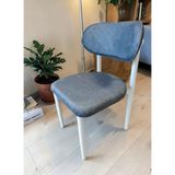 Msy Home 6 Adet Jerry Kumaş Trendy Modern Sandalye Takımı Beyaz Iskelet - Antrasit