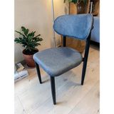 Msy Home 6 Adet Jerry Kumaş Trendy Modern Sandalye Takımı Siyah Iskelet - Antrasit