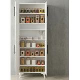 Msy Home Liva Beyaz 2 Kapaklı Mutfak Banyo Balkon Için Çok Amaçlı Depolama Dolabı 198X69X33 cm