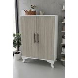 Msy Home Miva Beyaz-Sonomo 2 Kapaklı Mutfak Banyo Balkon Için Çok Amaçlı Depolama Dolabı 104X69X33 cm