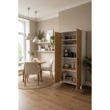 Msy Home Nila Beyaz-Çam 2 Kapaklı Mutfak Banyo Balkon Için Çok Amaçlı Depolama DOLABI175X68X35 cm - Beyaz - Çam
