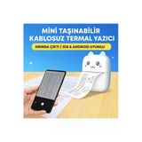 Msyelektronik Mini Taşınabilir Kablosuz Termal Yazıcı Cep Boyu Anında Çıktıios Android Uyumlu