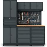 MT-1005 Dolapsan Modüler Çalışma Tezgahı - H2020xW1860xD560 mm