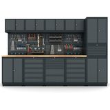 MT-1025 Modüler Çalışma Tezgahı - H2020xW3100xD560 mm