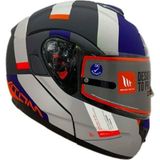 mt Atom Sv Gorex Çene Açılır Motosiklet Kaskı - Mat Titanyum