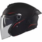 mt Cosmo Sv OF515SV Solid A1 Mat Siyah Yazlık Motosiklet Kaskı - Çok Renkli