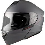 mt Genesis FU935SV Solid A2 Matt Titanium Çene Açılır Motosiklet Kaskı - Çok Renkli