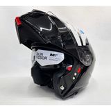 Mt Genesis Sv Pure A1 Çene Açılır Kask Parlak Siyah