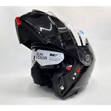 mt Genesis Sv Pure A11 Çene Açılır Kask Parlak Siyah