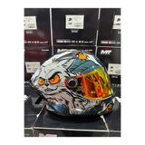 MT Helmets Braker sv The King A7 kask turuncu vizörlü (+1 şeffaf vizörlü)
