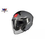 Mt Helmets Cosmo Sv Solid A2 Parlak Gri Yarım Kask