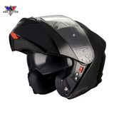 Mt Helmets Genesıs Sv Pure A1 Parlak Sıyah Çene Açılır Kask